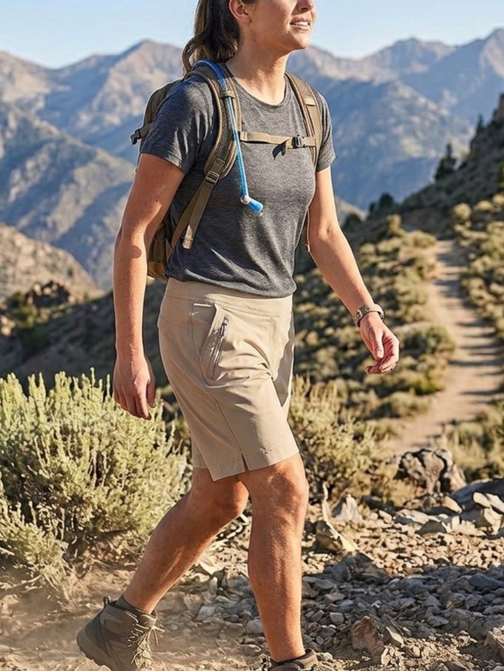 Magellan Outdoors Women's Tan Hiking Bermudas